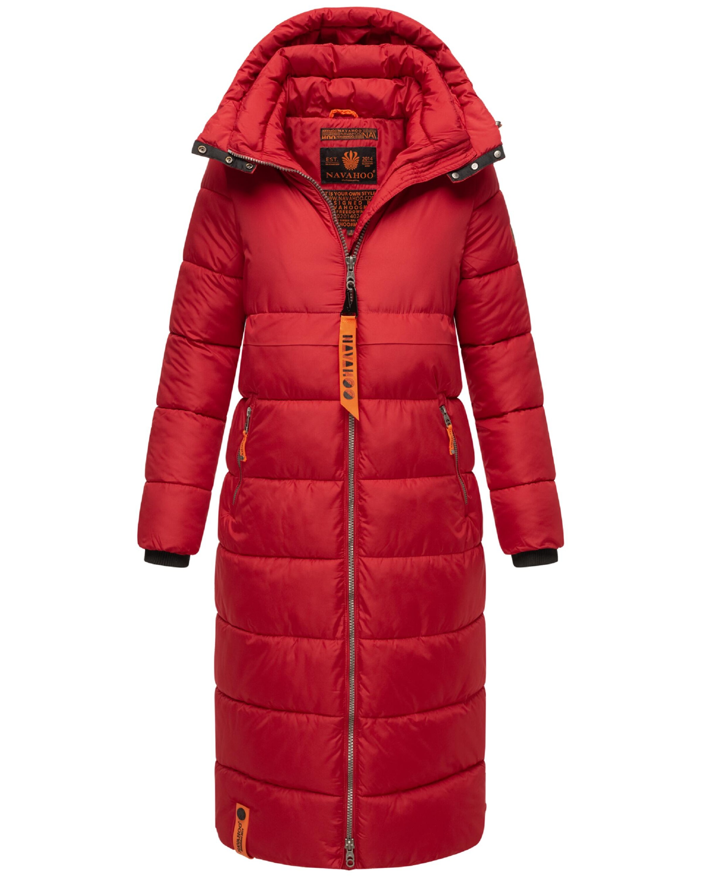NAVAHOO Pitkä talvitakki värissä punainen