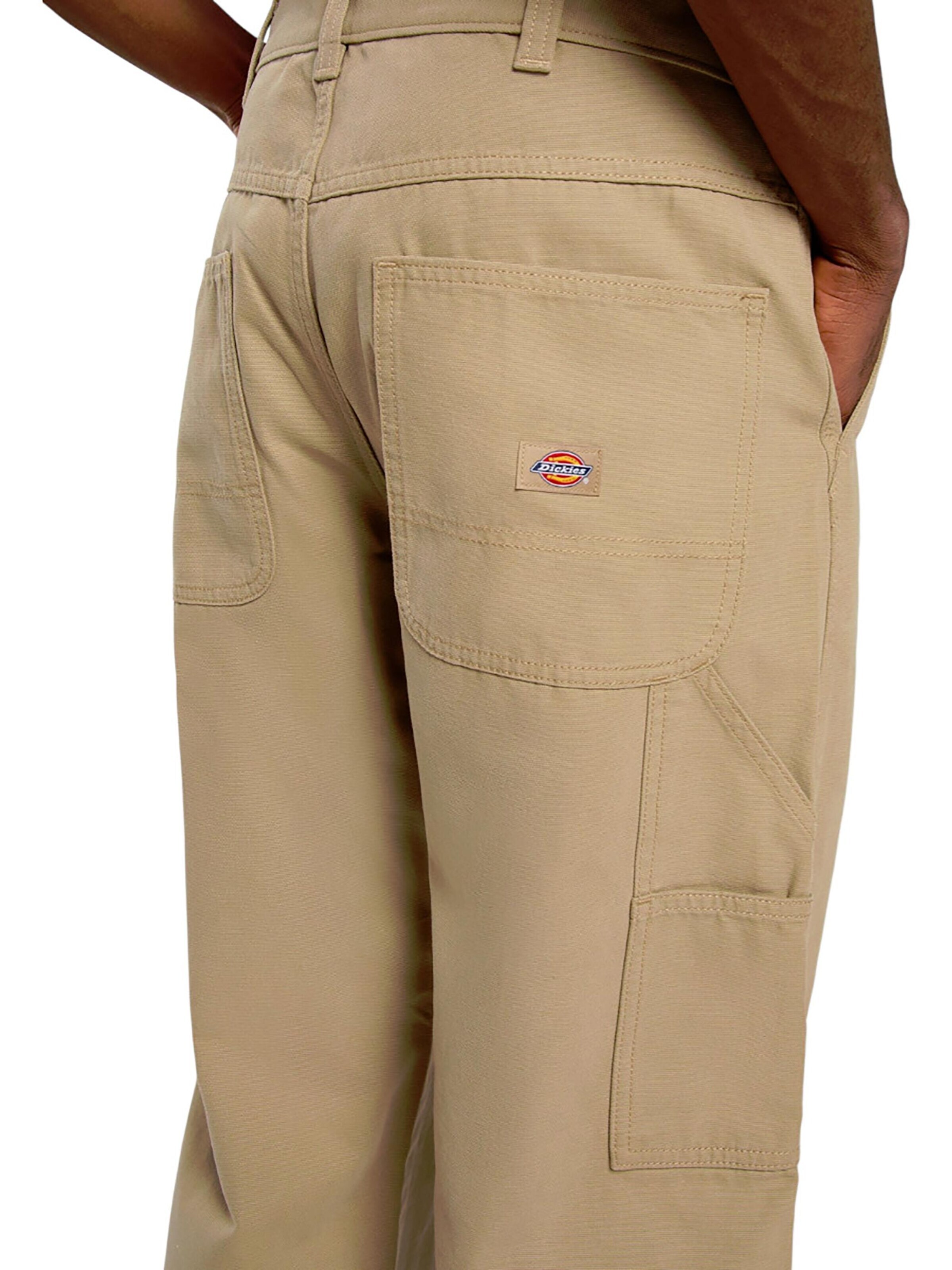 DICKIES Regular Pants 'Canvas Carpenter Lighweig' in Beige