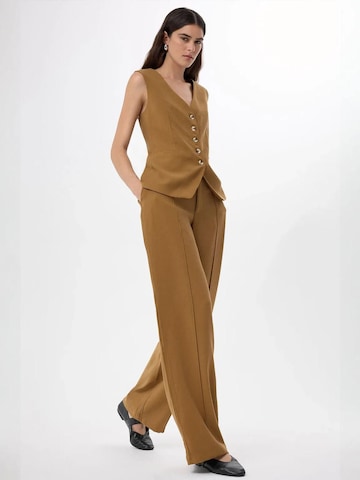 Hiccup Wide Leg Hose in Braun
