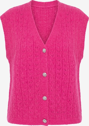Studio Untold Strickjacke in Pink: Vorderseite