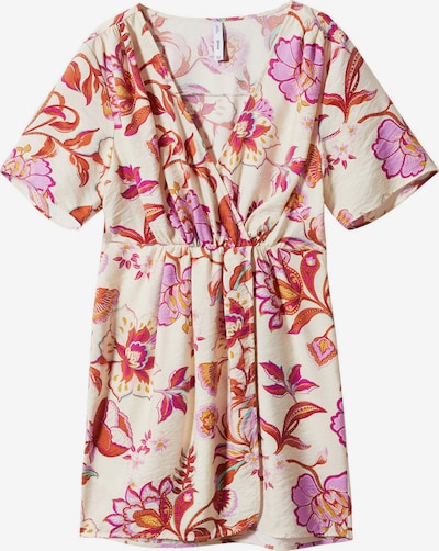 MANGO Letnia sukienka 'FLORA' w kolorze ecru / fioletowy / pomarańczowy / różowym, Podgląd produktu