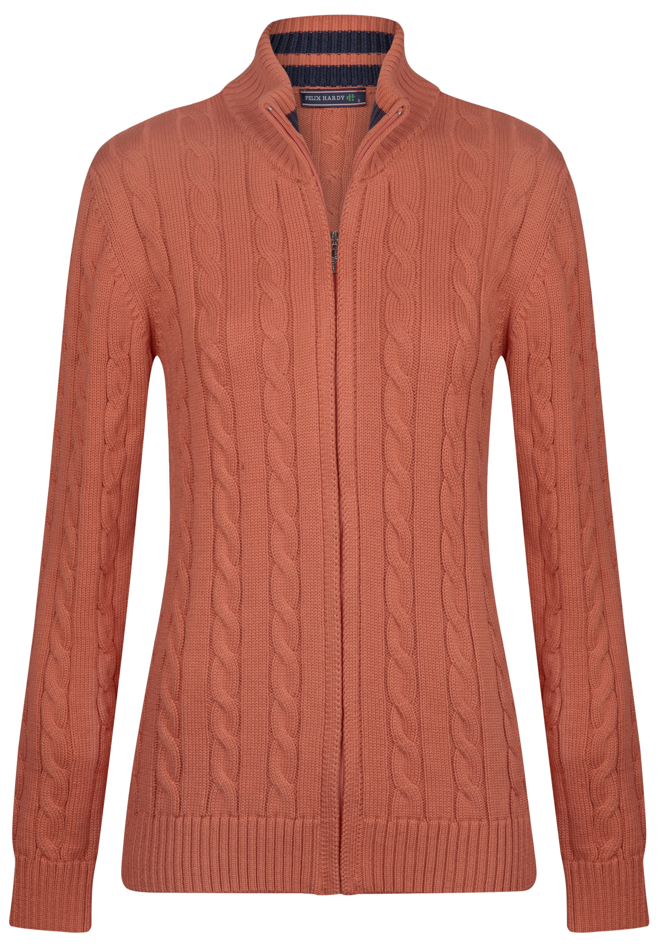Cardigan Felix Hardy en orange : devant