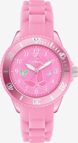 s.Oliver Watch in Red: front