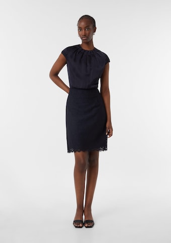COMMA Jurk in Blauw: voorkant