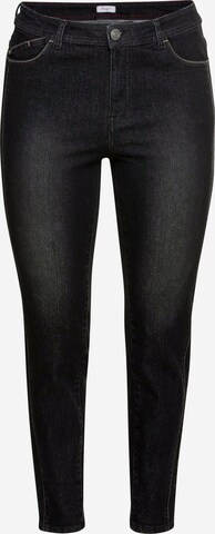 SHEEGO Slim fit Jeans in Black: front