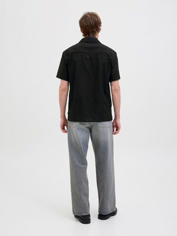 JACK & JONES Comfort Fit Hemd in Schwarz