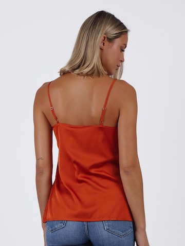 admas - Top 'ADMAS Camiseta Tirante Puntilla Escote para Mujer' en rojo