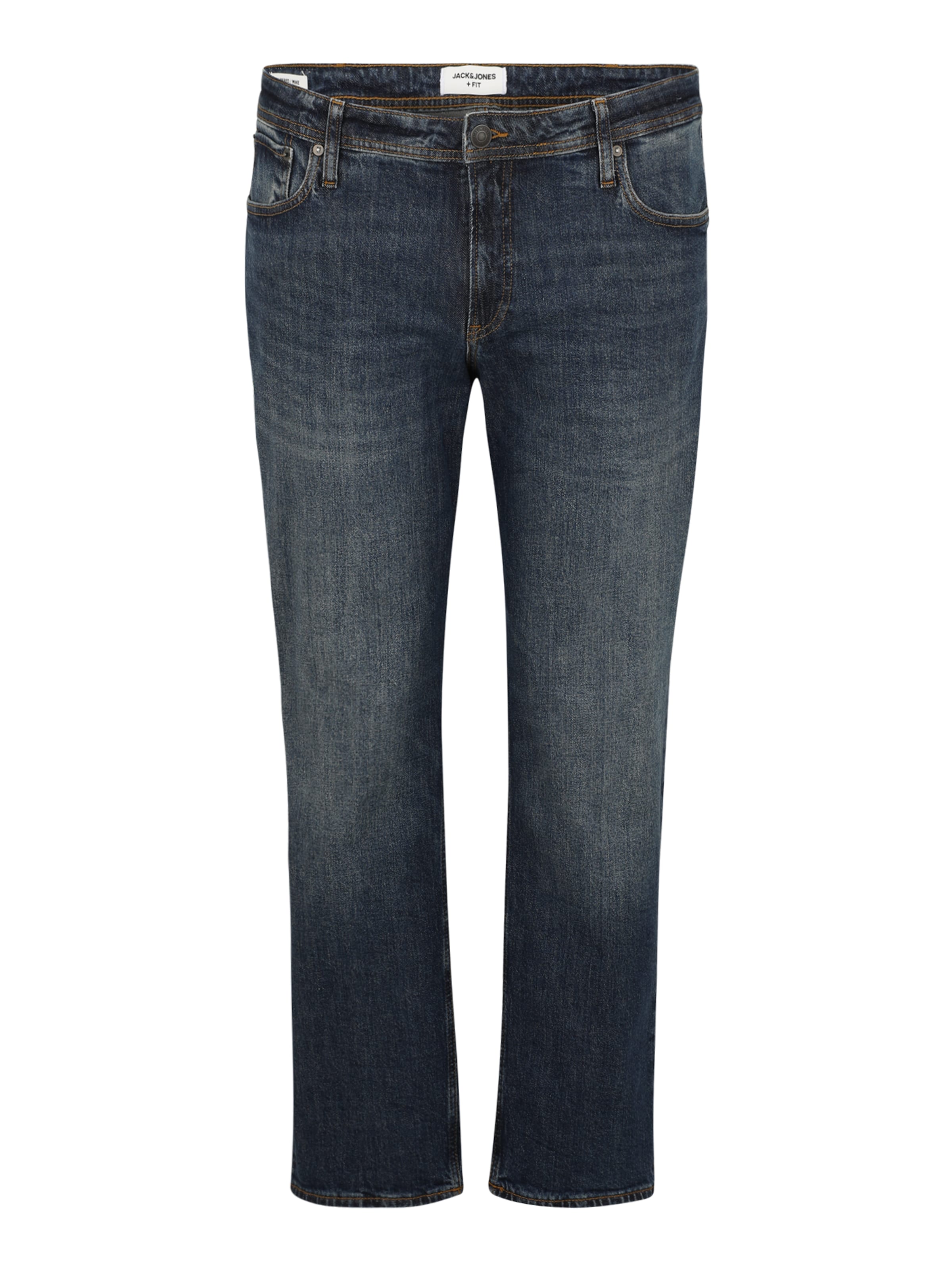 Jack & Jones Plus Regular Дънки 'JJIMIKE JJORIGINAL' в синьо: отпред