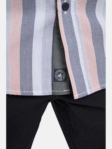 Jan Vanderstorm Comfort fit Button Up Shirt ' Eibo ' in Blue