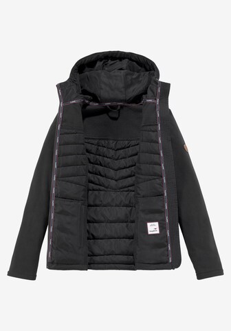 KangaROOS Fleecejacke in Schwarz