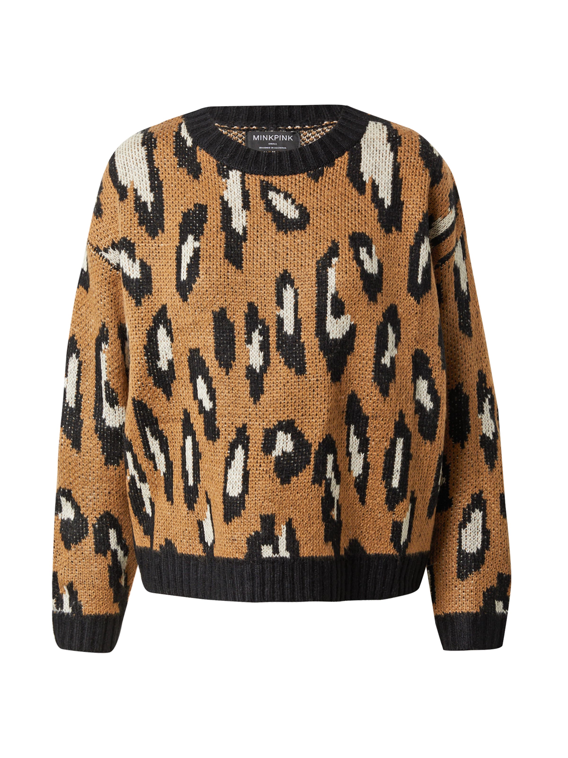 Pull-over 'LATIFAH' MINKPINK en marron : devant