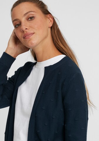 Oxmo Knit Cardigan 'Kalotta' in Blue