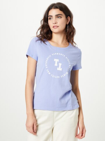 TOM TAILOR DENIM T-Shirt in Lila: predná strana