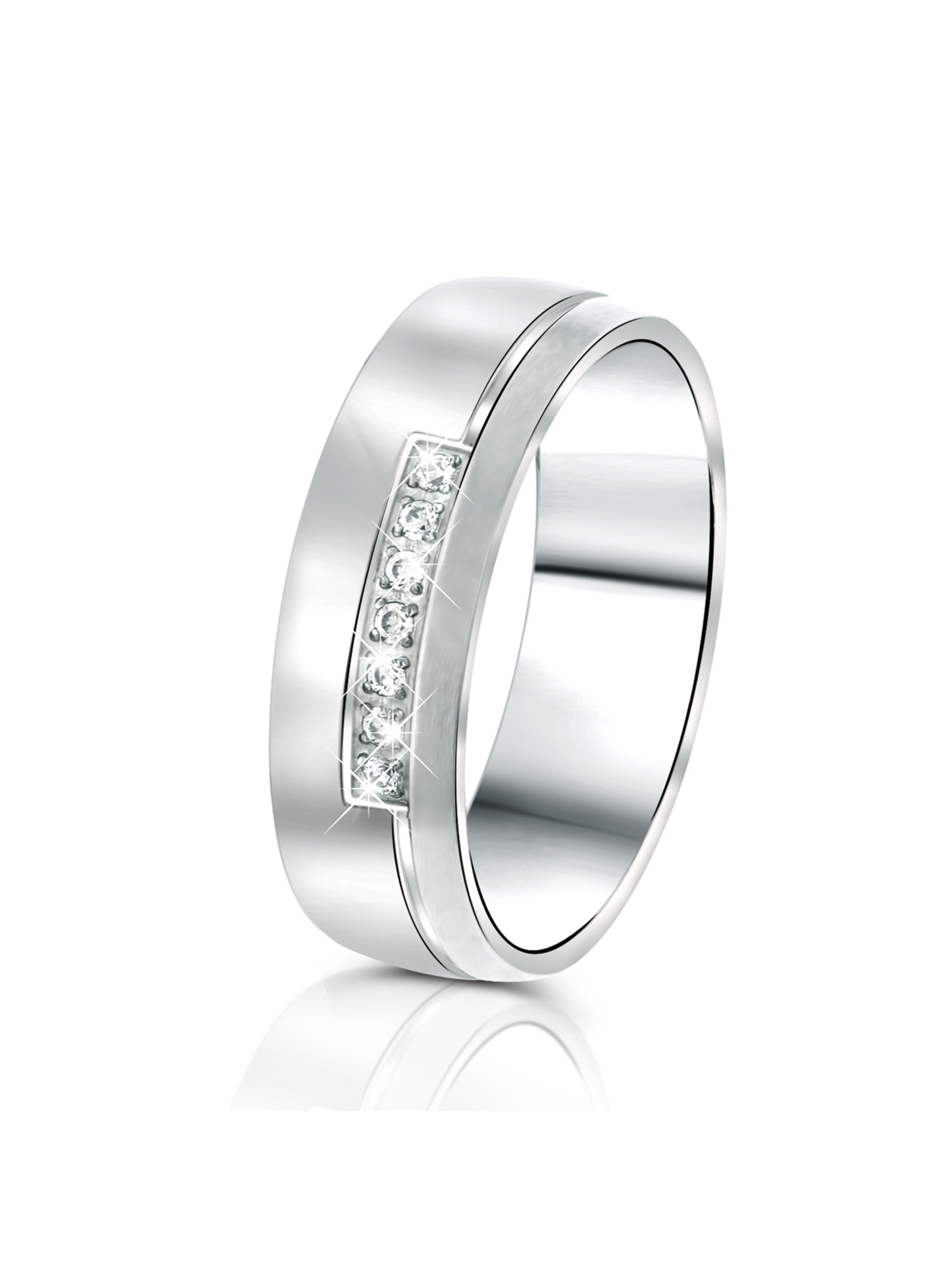 Bague Lucardi en argent : devant