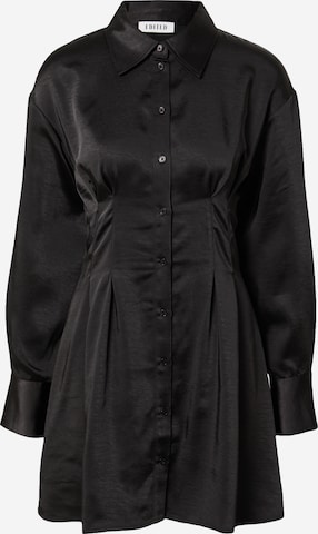 Robe-chemise 'Charleen' EDITED en noir : devant