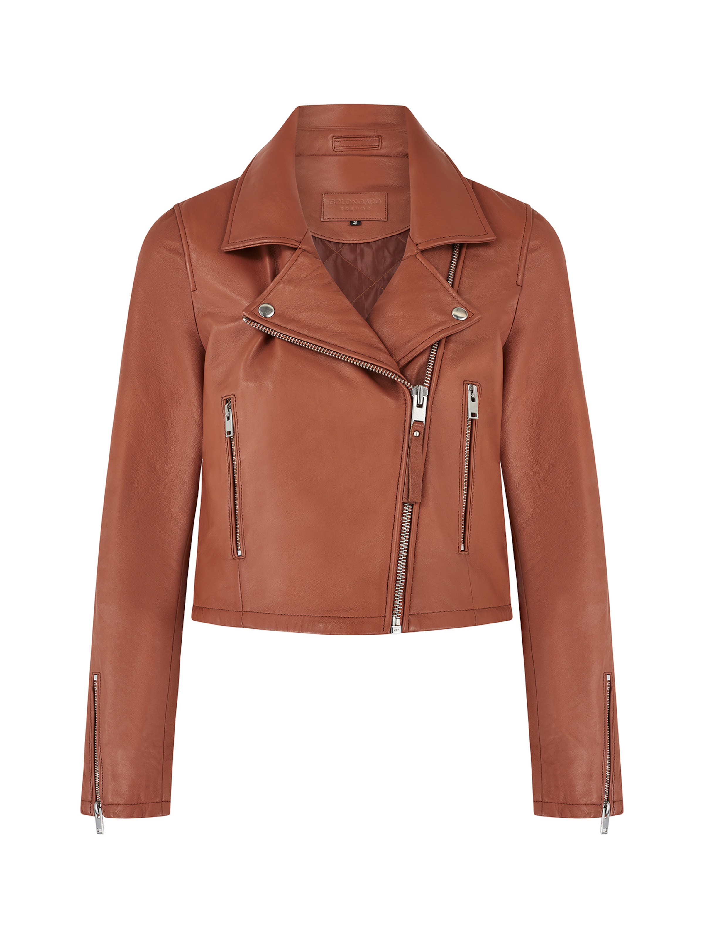 Bolongaro Trevor Tussenjas 'MINIMAL BIKER' in Bruin: voorkant