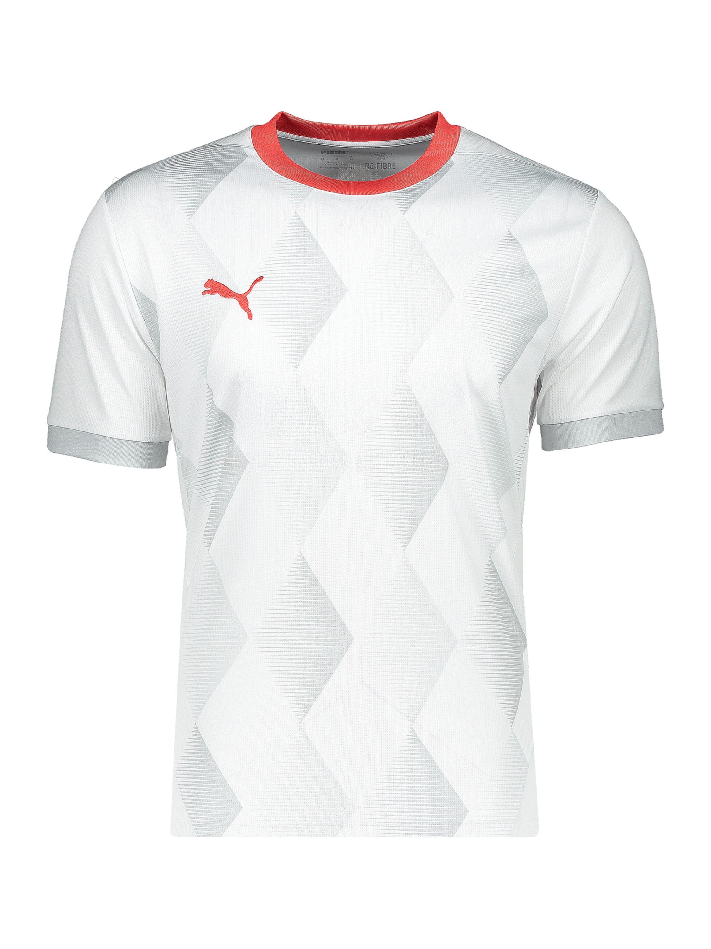 PUMA Trikoo koossa XS värissä vaaleanharmaa / karpalo / valkoinen, Tuotenäkymä