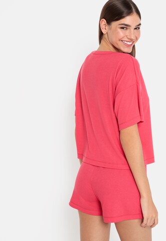 LSCN by LASCANA Short Pajama Set in Pink