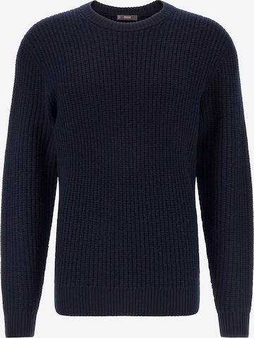Boggi Milano Pulover | modra barva: sprednja stran