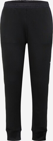 NIKE Tapered Workout Pants in Black: front