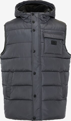 Gilet 'Ritcher' Threadbare en gris : devant