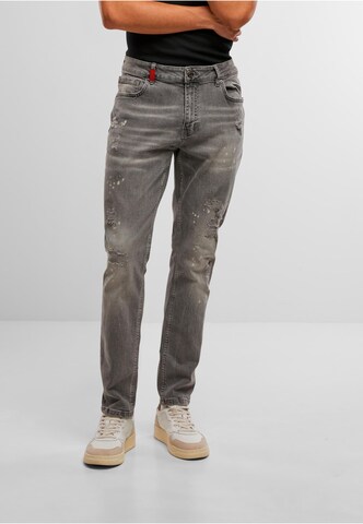2Y Premium Slim fit Jeans 'Emilio' in Grey: front