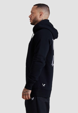 Distorted People Mikina 'Chalk' – černá