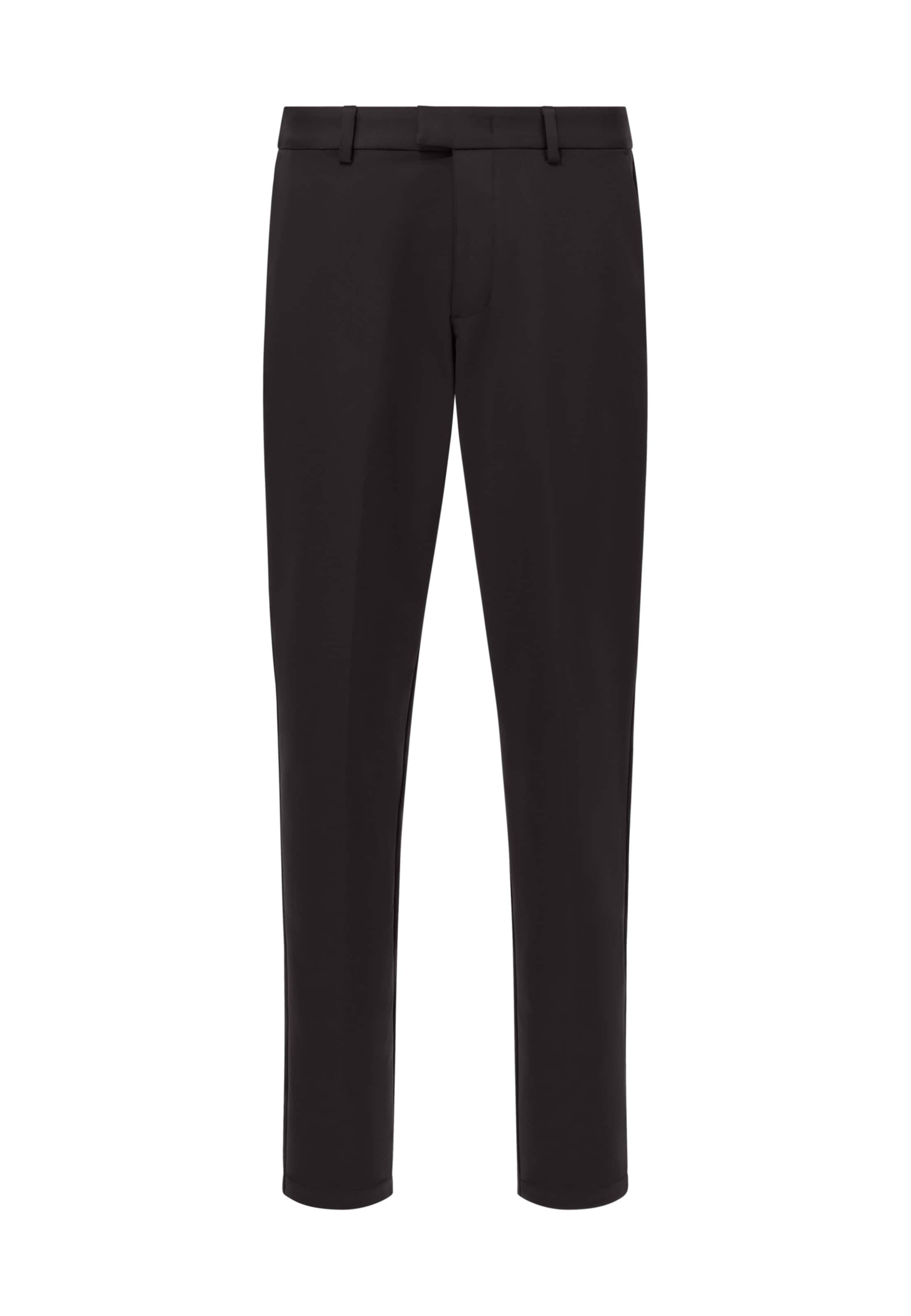 Coupe slim Pantalon chino 'B Tech' Boggi Milano en noir : devant