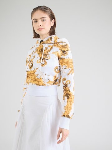 Sweat-shirt Versace Jeans Couture en blanc : devant