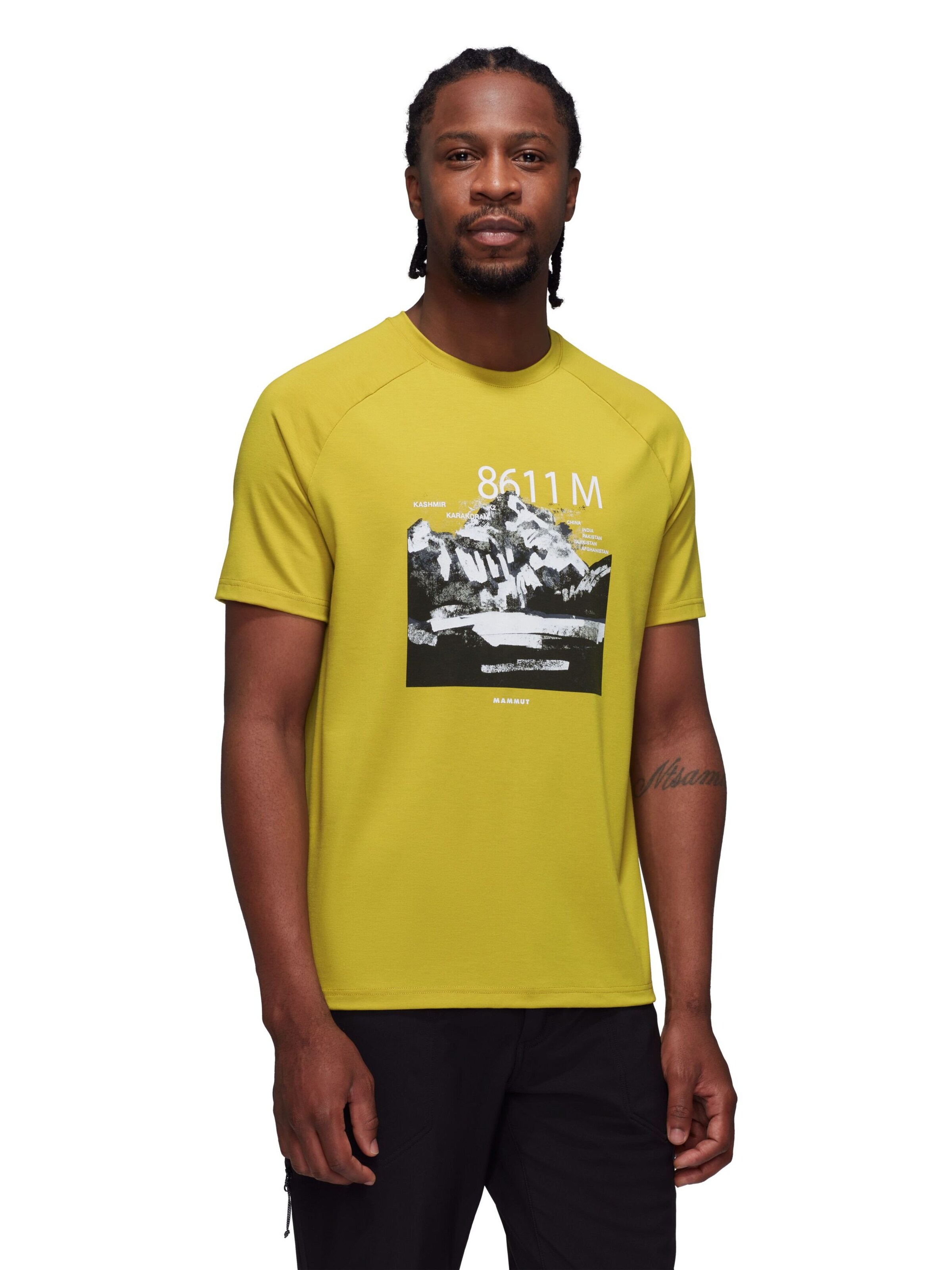 MAMMUT Performance Shirt in Yellow: front