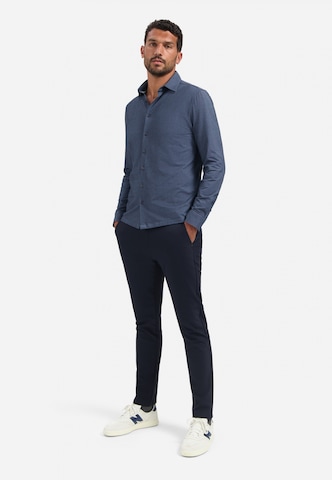 No Excess Regular fit Button Up Shirt in Blue