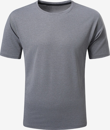YOUTHUP Performance Shirt 'Feuchttrans' in Grey: front