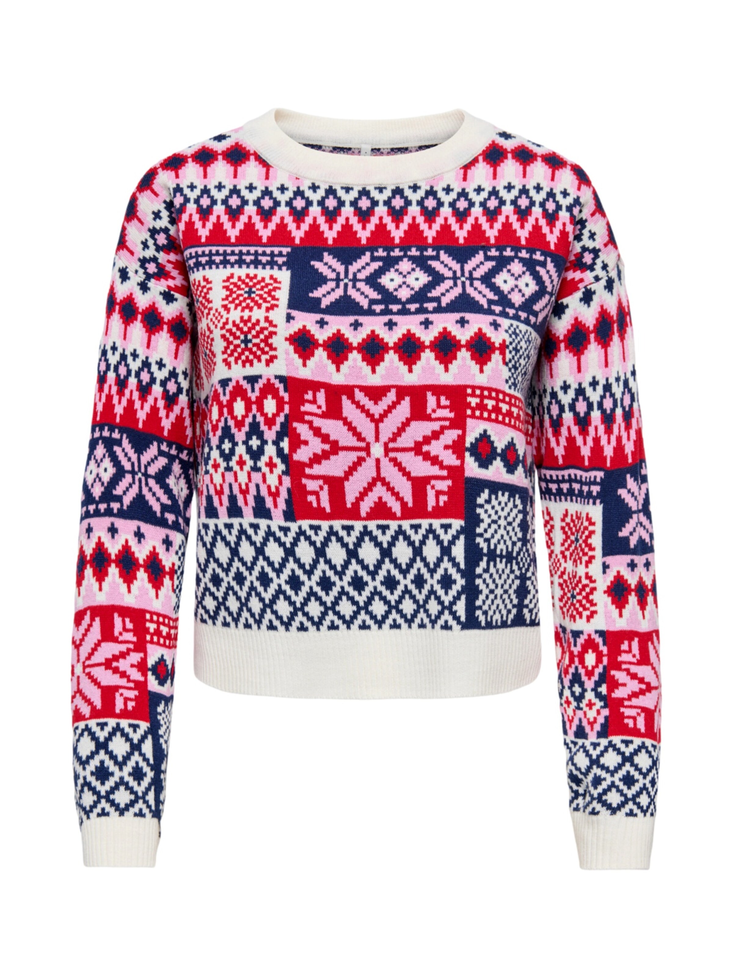 Pull-over 'Xmas Jollie' ONLY en bleu : devant