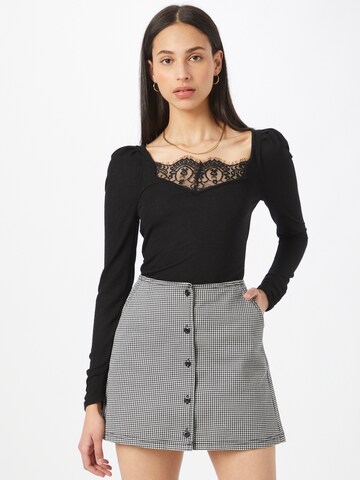 Dorothy Perkins Shirt in Zwart: voorkant