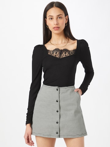 Dorothy Perkins Shirt in Zwart: voorkant