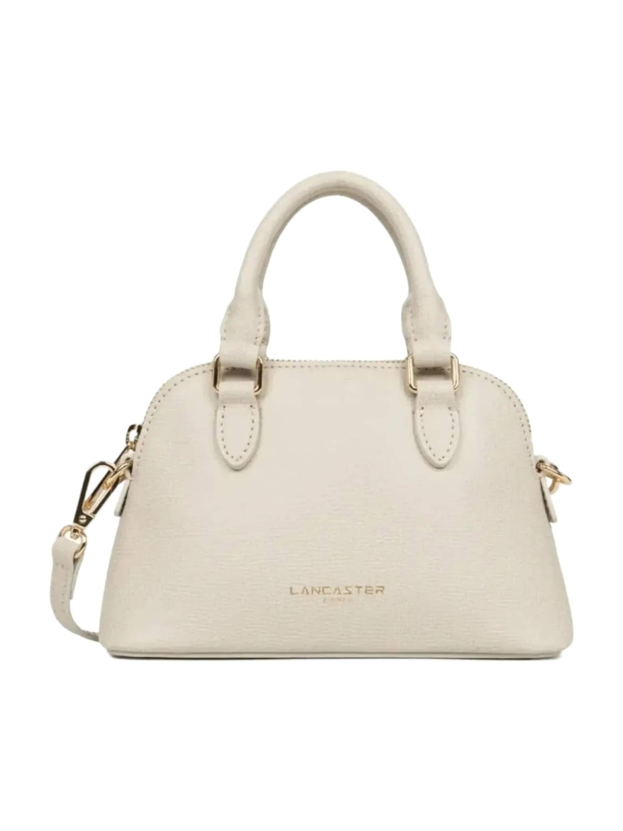 Sac à bandoulière 'Lancaster Sac demi lune Zippé S Sierra Jia Ivoire' LANCASTER Paris en blanc : devant