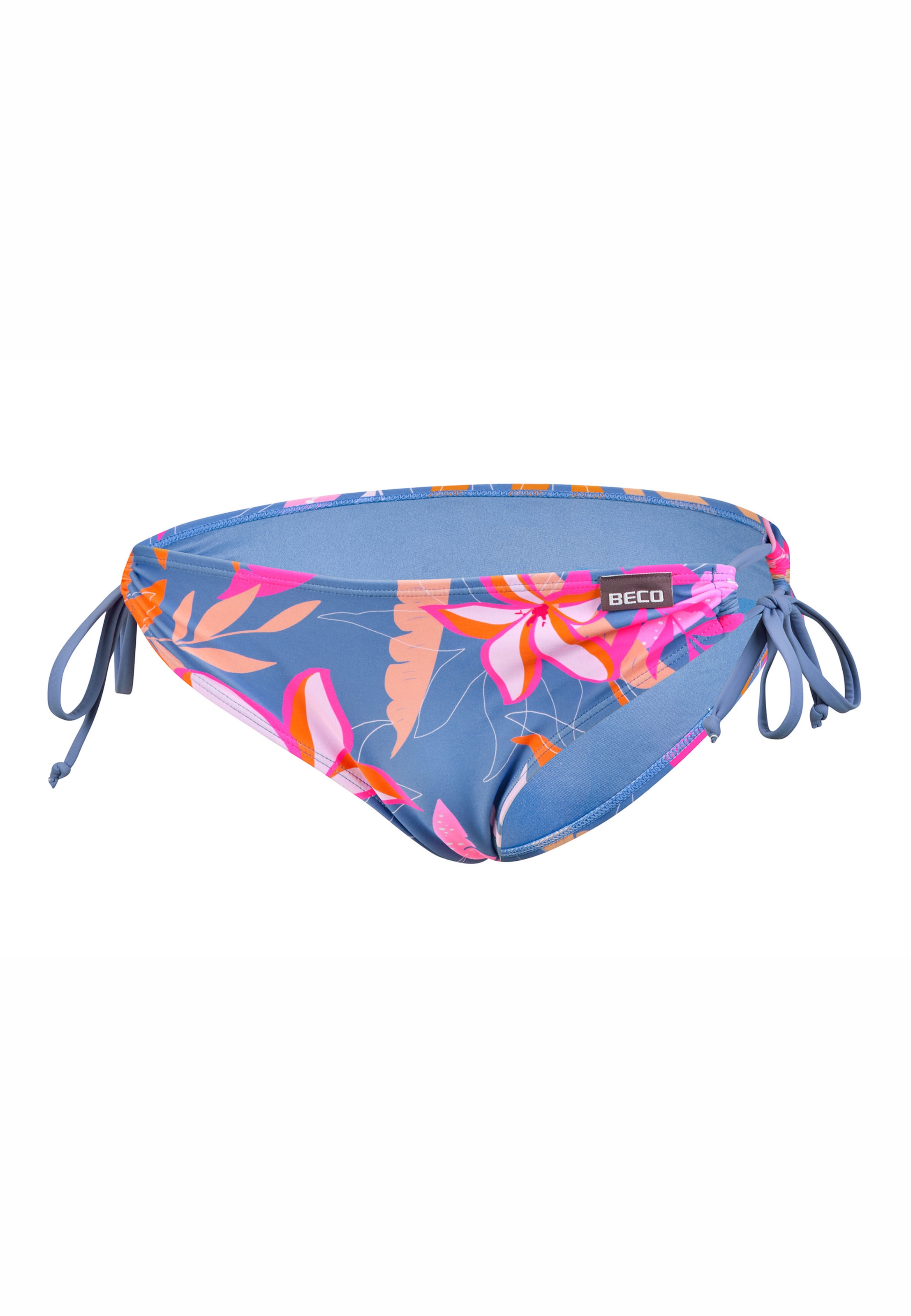 BECO the world of aquasports Bikinibroek 'Tropical Flowers' in Blauw