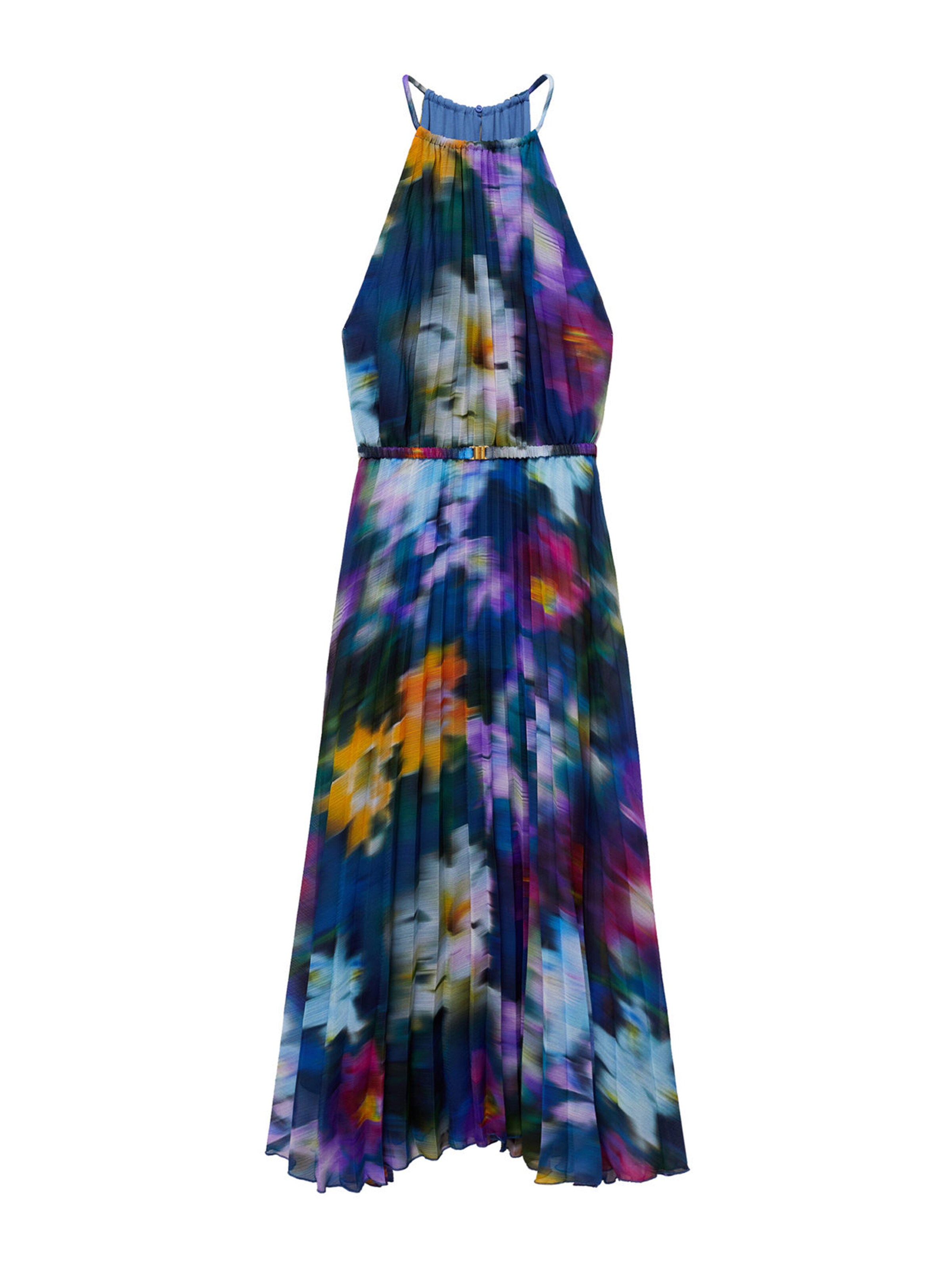 MANGO Letné šaty 'Nice' - Modrá: predná strana