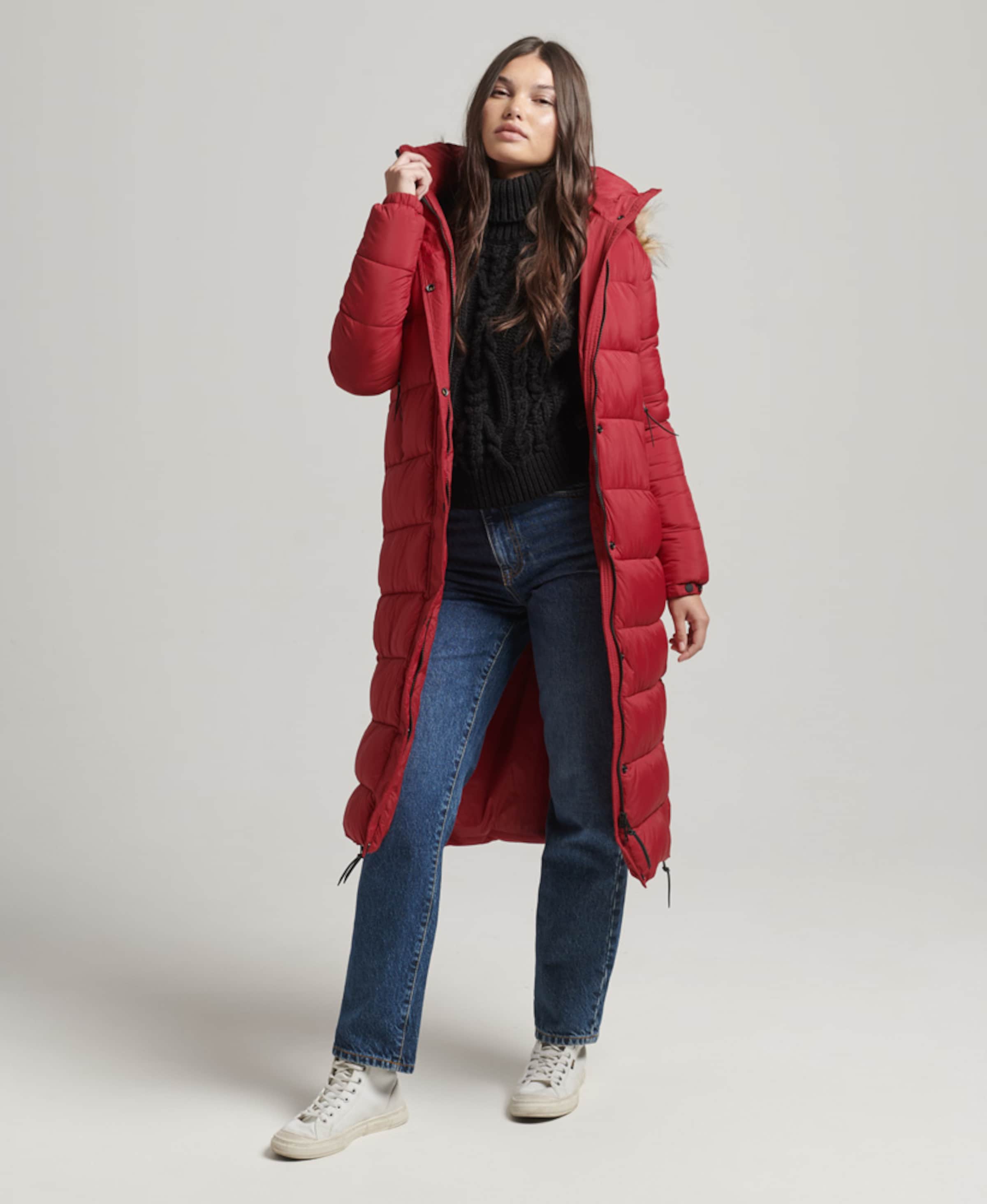 Manteau rouge superdry hotsell