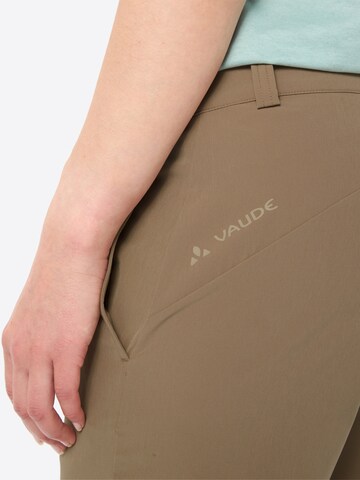VAUDE Regular Outdoorbroek 'Cyclist II' in Bruin