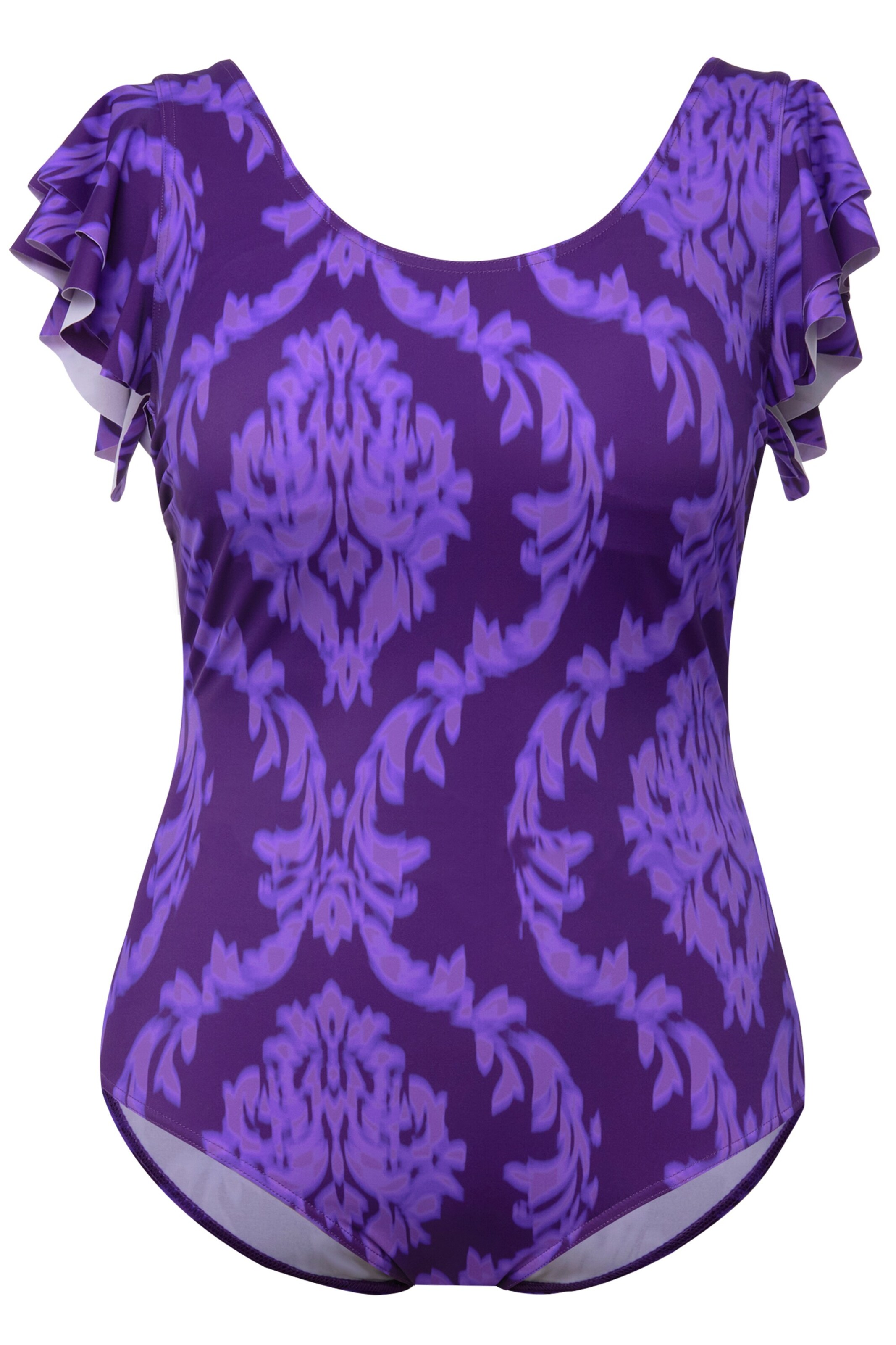 Ulla Popken Badpak in Lila: voorkant