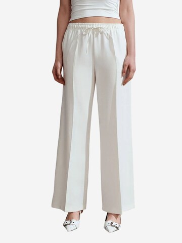 Wide Leg Pantalon Dilvin en blanc : devant