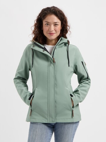 Veste mi-saison 'Malika' Travelin en vert : devant