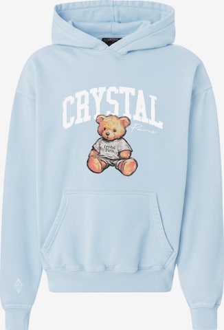 Crystal Paris Sweatshirt 'Teddy' in Blau: Vorderseite