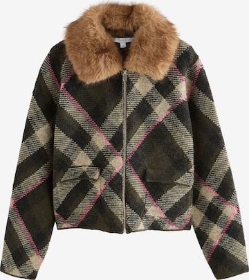 Geacă tricotată de la Next pe verde: față