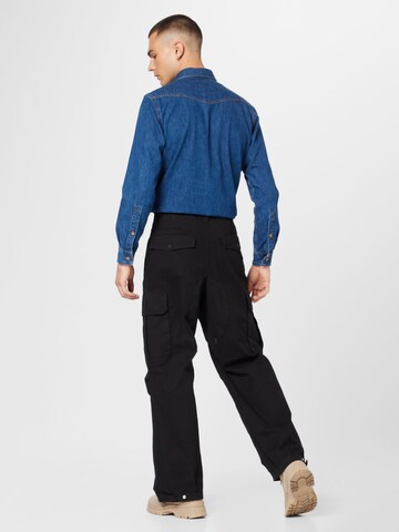Tommy Jeans Regularen Kargo hlače 'Aiden' | črna barva