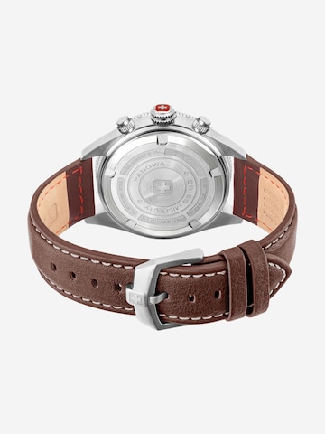 SWISS MILITARY HANOWA Analoog horloge 'Greyhound Chrono' in Bruin