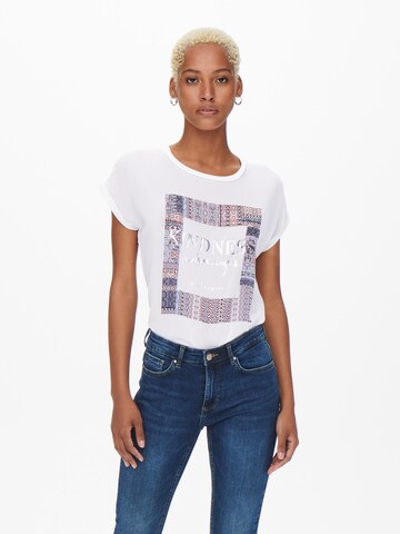 ONLY - Camiseta 'Aria' en blanco: frente
