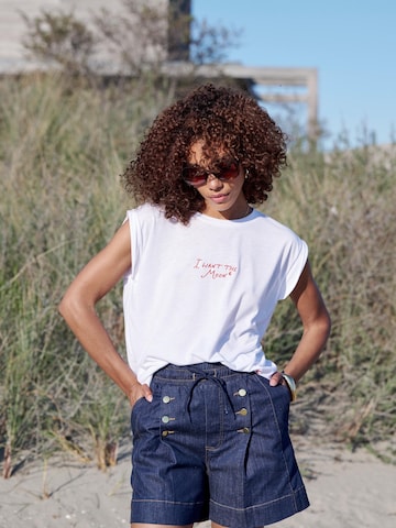 I want the moon Regular Jeans 'Lia' in Blauw