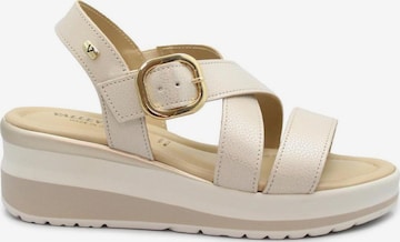 Sandales Valleverde en beige : devant